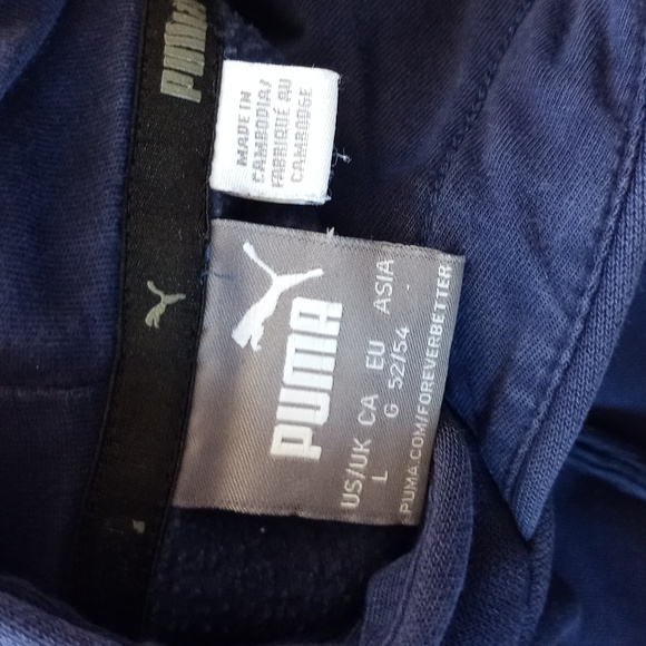 MODERN PUMA Blue White Hoodie Sweater - Picture 2 of 4